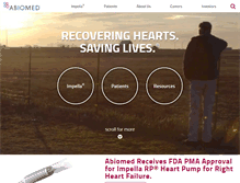 Tablet Screenshot of abiomed.de